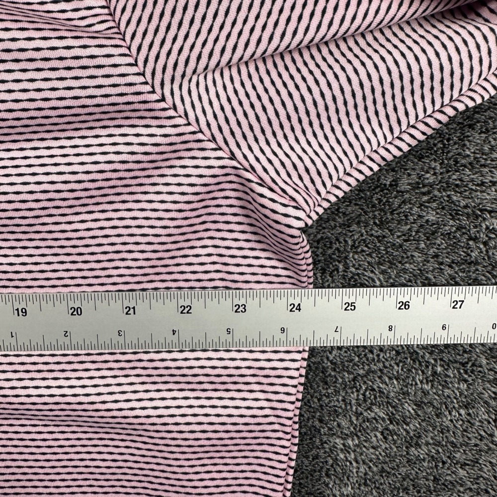Adidas Pullover Mens XL PERF PRT 1/4 Z Pink Striped NEW Long Sleeve Golf Active - Picture 5 of 15
